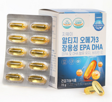 將圖片載入圖庫檢視器 지웨이 알티지 오메가3 장용성 EPA DHA 1200mg x 60캡슐
