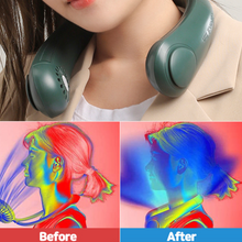 將圖片載入圖庫檢視器 목덜미 찬바람숑숑 넥밴드선풍기 (화이트)
