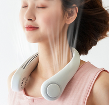 將圖片載入圖庫檢視器 목덜미 찬바람숑숑 넥밴드선풍기 (화이트)
