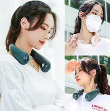 將圖片載入圖庫檢視器 목덜미 찬바람숑숑 넥밴드선풍기 (화이트)
