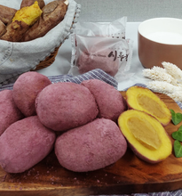 將圖片載入圖庫檢視器 시루원 굳지않는 군고구마 떡 70g 12개입 Roasted Sweet Potato Mochi
